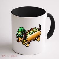 St Patricks Day Chicago Irish Dog Funny Cute Coffee Mug thumb 1