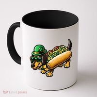 St Patricks Day Chicago Irish Dog Funny Cute Coffee Mug thumb 0
