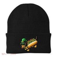St Patricks Day Chicago Irish Dog Funny Cute Beanie thumb 0