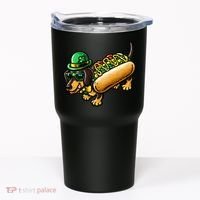 St Patricks Day Chicago Irish Dog Funny Cute Tumbler thumb 0