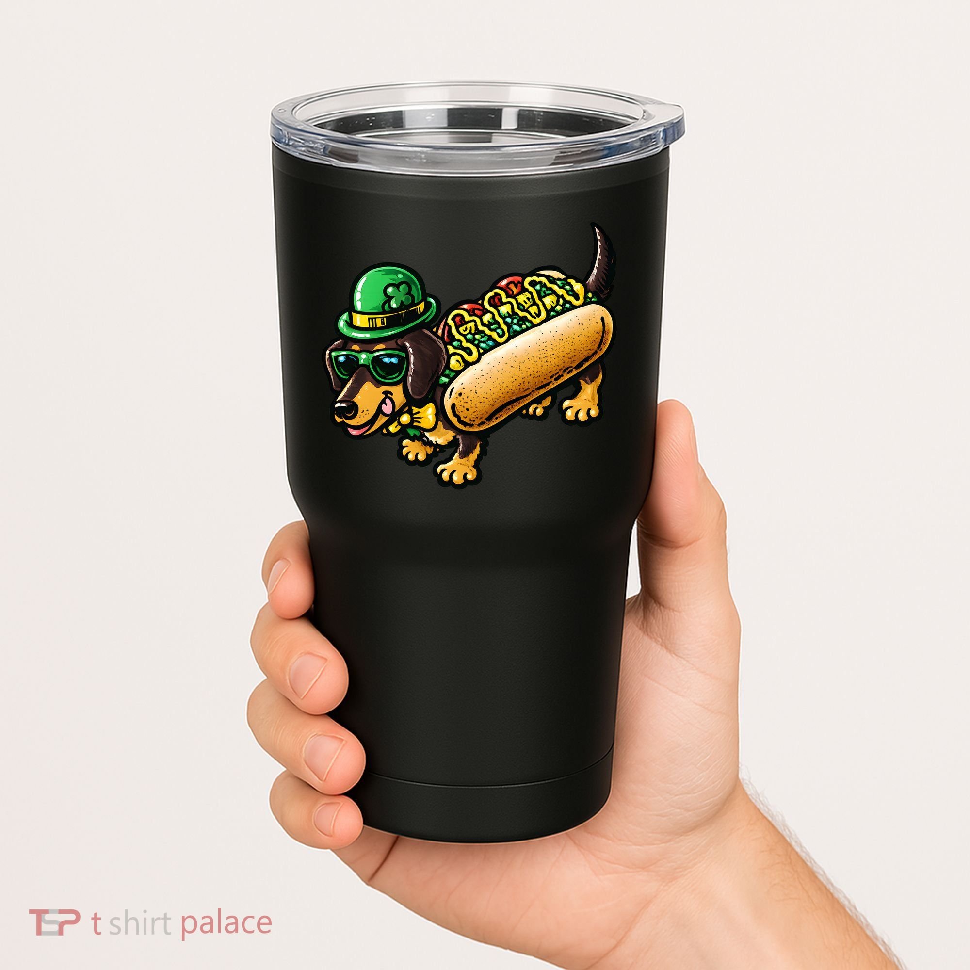 St Patricks Day Chicago Irish Dog Funny Cute Tumbler