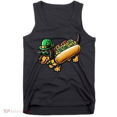 St Patricks Day Chicago Irish Dog Funny Cute Tank Top