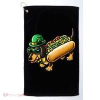 St Patricks Day Chicago Irish Dog Funny Cute Golf Towel thumb 0