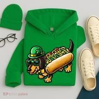 St Patricks Day Chicago Irish Dog Funny Cute Hoodie thumb 4