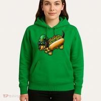 St Patricks Day Chicago Irish Dog Funny Cute Hoodie thumb 5
