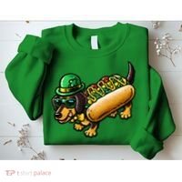 St Patricks Day Chicago Irish Dog Funny Cute Sweatshirt thumb 2