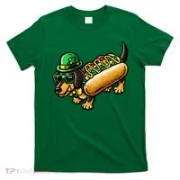 St Patricks Day Chicago Irish Dog Funny Cute T-Shirt thumb 0