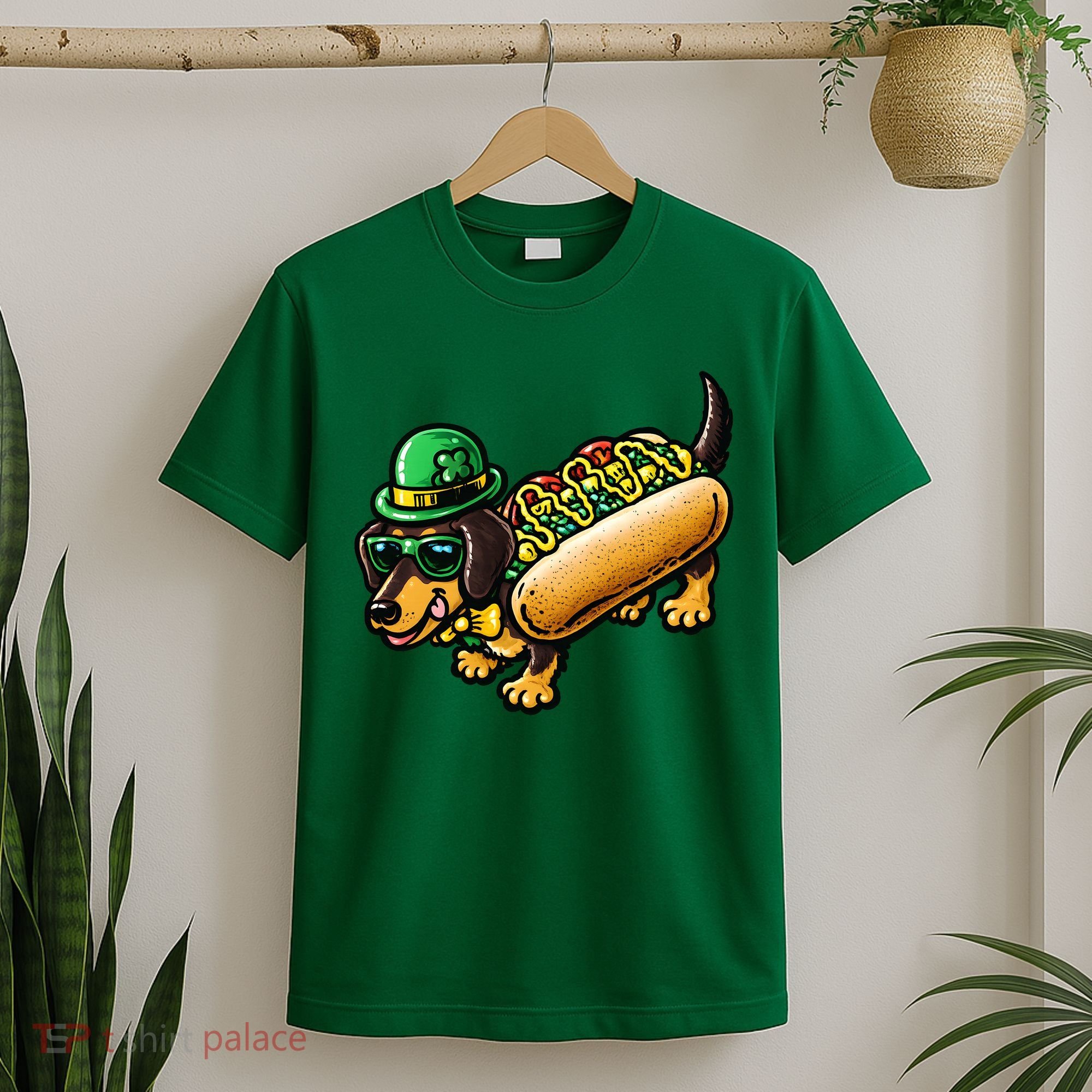 St Patricks Day Chicago Irish Dog Funny Cute T-Shirt