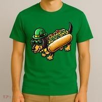 St Patricks Day Chicago Irish Dog Funny Cute T-Shirt thumb 3