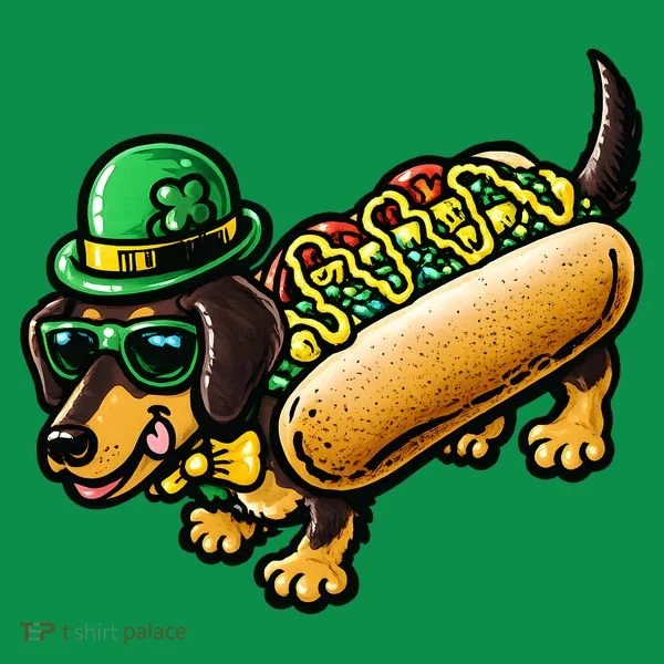 St Patricks Day Chicago Irish Dog Funny Cute T-Shirt