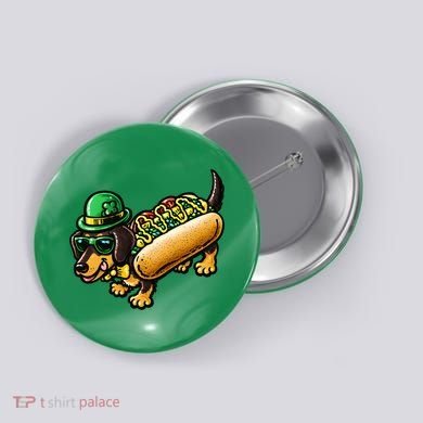 St Patricks Day Chicago Irish Dog Funny Cute Button