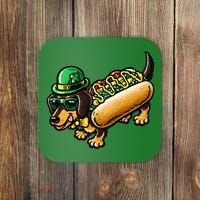 St Patricks Day Chicago Irish Dog Funny Cute Coaster thumb 0