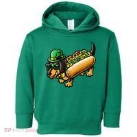 St Patricks Day Chicago Irish Dog Funny Cute Toddler Hoodie thumb 0