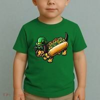 St Patricks Day Chicago Irish Dog Funny Cute Toddler T-Shirt thumb 2