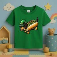 St Patricks Day Chicago Irish Dog Funny Cute Toddler T-Shirt thumb 3