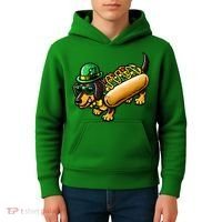 St Patricks Day Chicago Irish Dog Funny Cute Kids Hoodie thumb 4