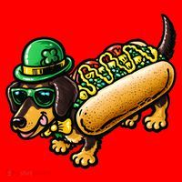 St Patricks Day Chicago Irish Dog Funny Cute Santa Hat thumb 1