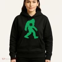 St Patricks Day Lucky Shamrock Clover Big Foot Sasquatch Yeti Hoodie thumb 5