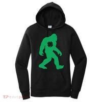 St Patricks Day Lucky Shamrock Clover Big Foot Sasquatch Yeti Women's Hoodie thumb 0