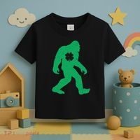 St Patricks Day Lucky Shamrock Clover Big Foot Sasquatch Yeti Toddler T-Shirt thumb 3