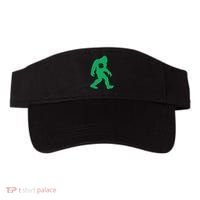 St Patricks Day Lucky Shamrock Clover Big Foot Sasquatch Yeti Visor thumb 0
