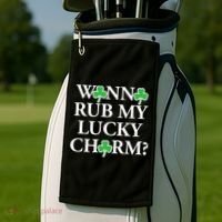 St Patricks Day, Funny St Patricks Day Golf Towel thumb 2