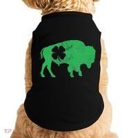 St. Patrick's Day Green Shamrock Buffalo Bison Irish Saint Doggie Tank thumb 0