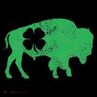 St. Patrick's Day Green Shamrock Buffalo Bison Irish Saint Sweatshirt thumb 3