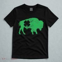 St. Patrick's Day Green Shamrock Buffalo Bison Irish Saint T-Shirt thumb 5