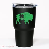 St. Patrick's Day Green Shamrock Buffalo Bison Irish Saint Tumbler thumb 0
