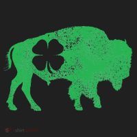 St. Patrick's Day Green Shamrock Buffalo Bison Irish Saint Hat thumb 2
