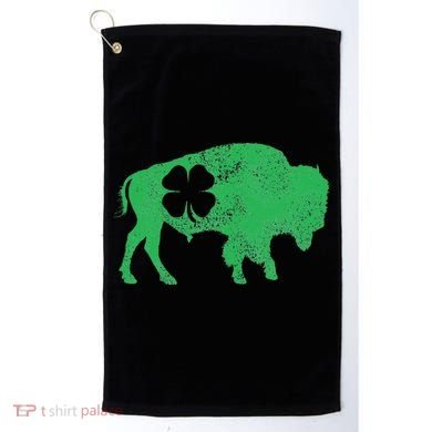 St. Patrick's Day Green Shamrock Buffalo Bison Irish Saint Golf Towel