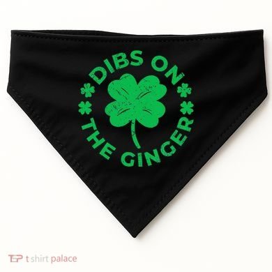St Patricks Dibs On The Ginger Gift USA-Made Doggie Bandana