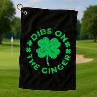 St Patricks Dibs On The Ginger Gift Golf Towel thumb 1