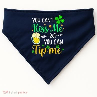 St Patrick's Day Lucky Shamrock Waitress Bartender Waiter USA-Made Doggie Bandana