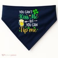 St Patrick's Day Lucky Shamrock Waitress Bartender Waiter USA-Made Doggie Bandana thumb 0