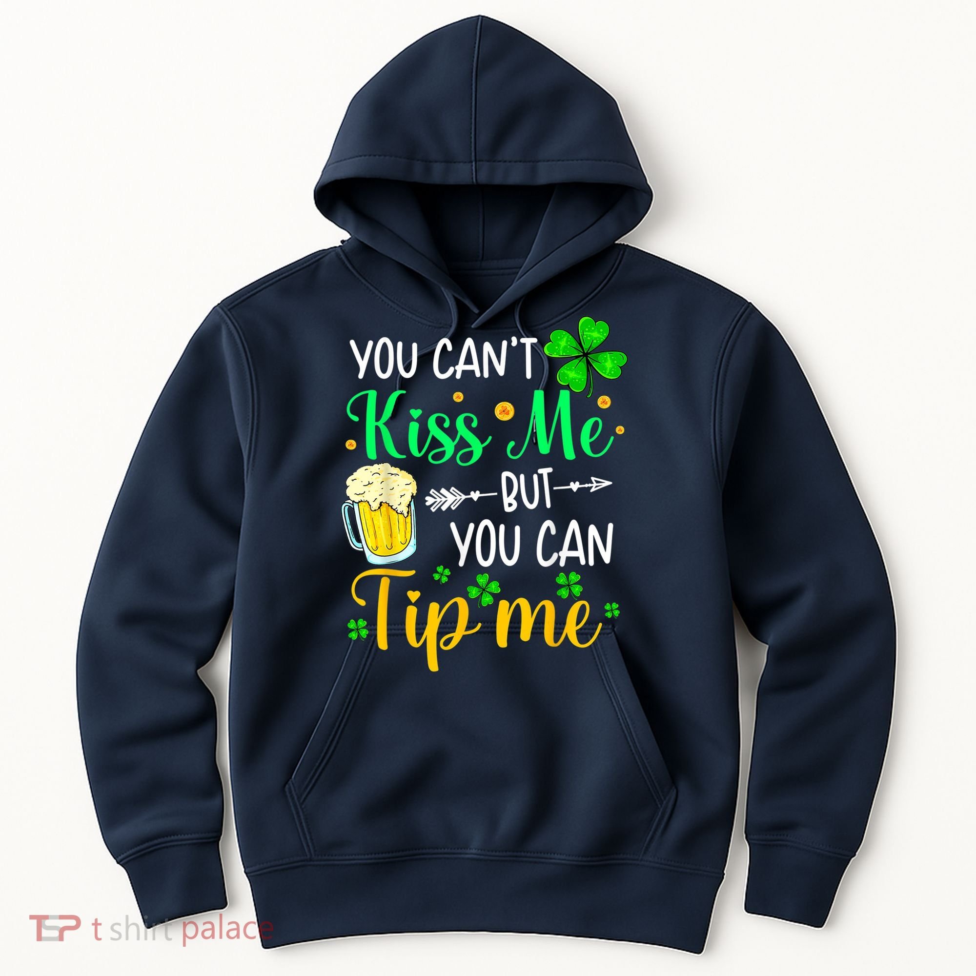 St Patrick's Day Lucky Shamrock Waitress Bartender Waiter Hoodie