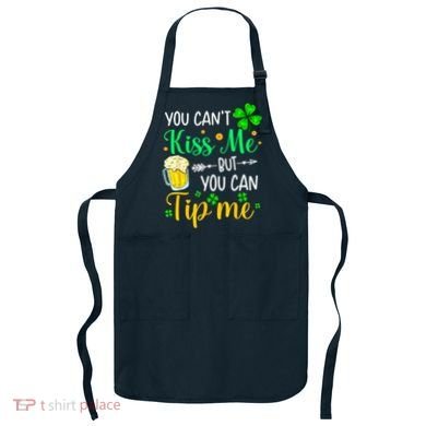 St Patrick's Day Lucky Shamrock Waitress Bartender Waiter Apron