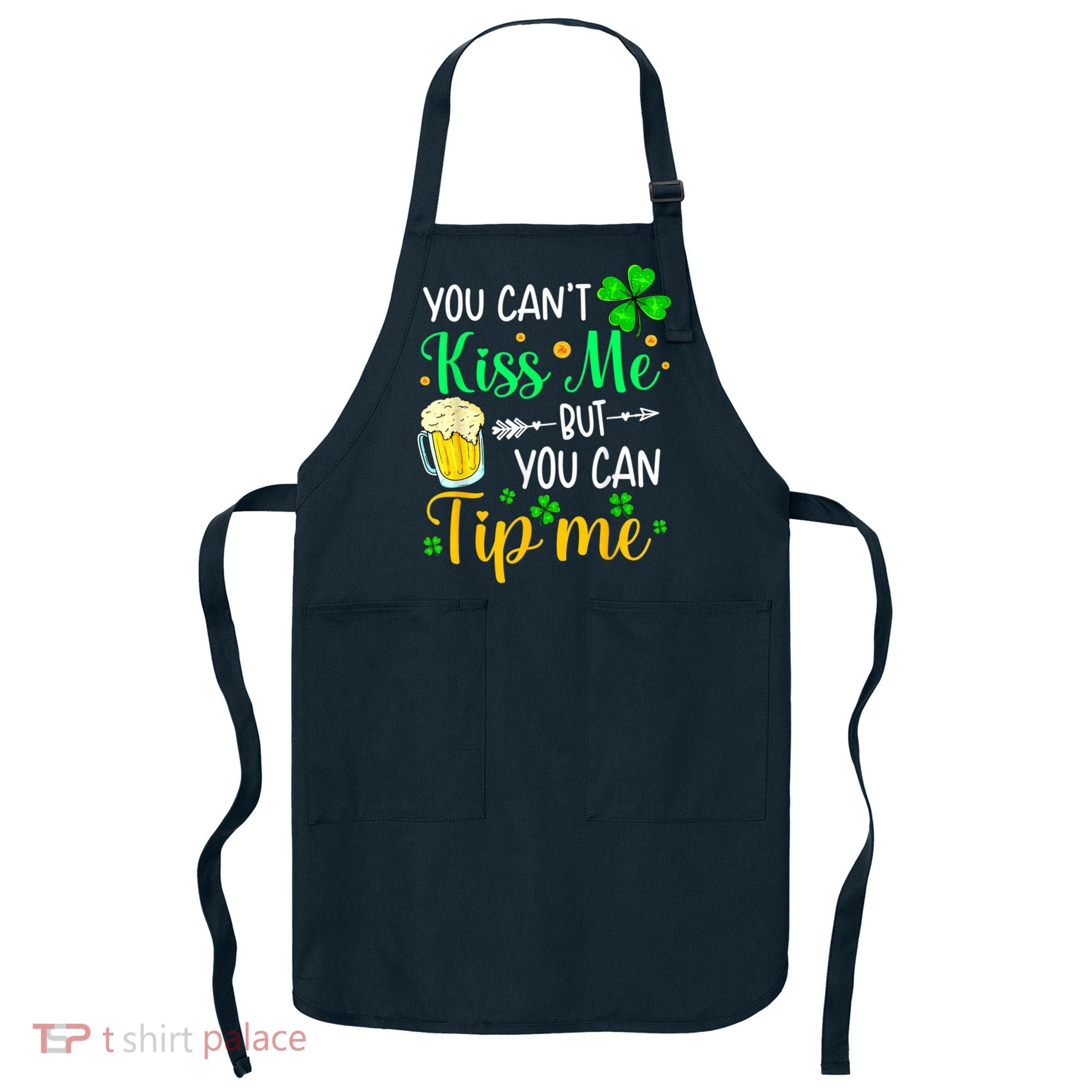 St Patrick's Day Lucky Shamrock Waitress Bartender Waiter Apron