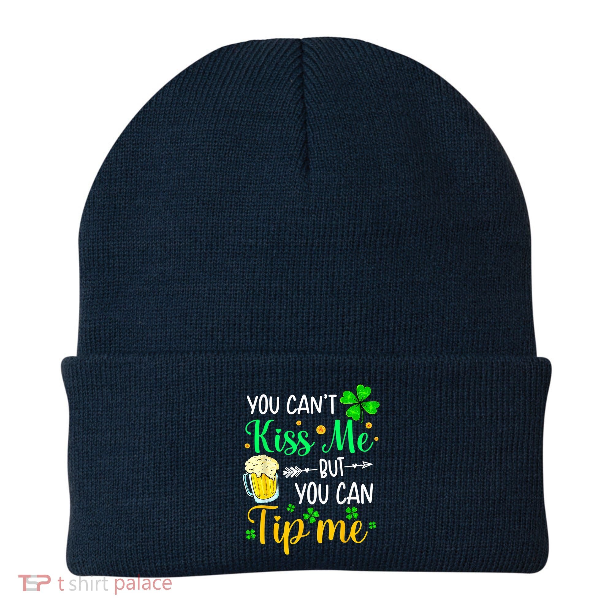 St Patrick's Day Lucky Shamrock Waitress Bartender Waiter Beanie