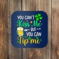 St Patrick's Day Lucky Shamrock Waitress Bartender Waiter Coaster thumb 0