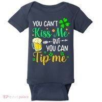 St Patrick's Day Lucky Shamrock Waitress Bartender Waiter Baby Bodysuit thumb 0