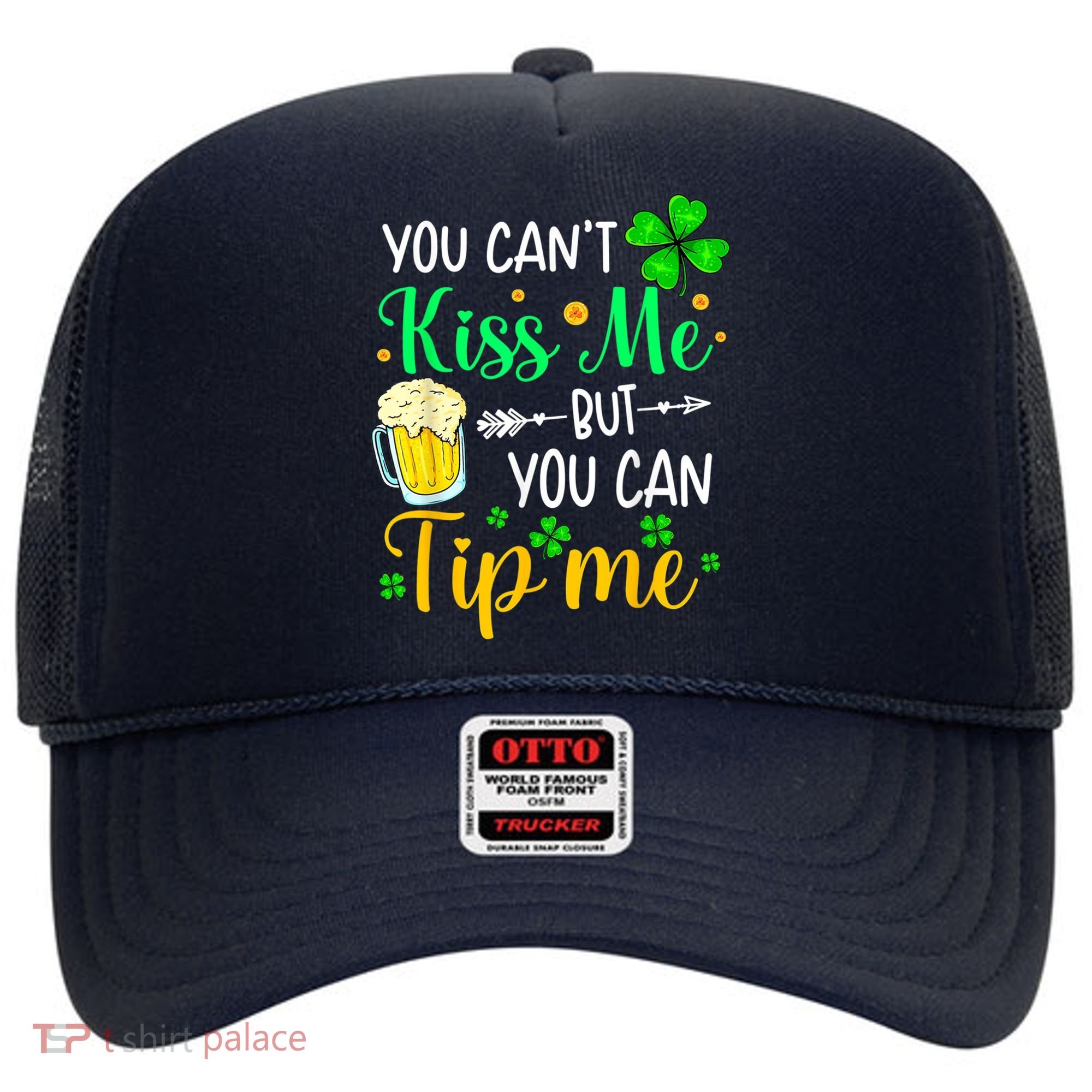 St Patrick's Day Lucky Shamrock Waitress Bartender Waiter Hat