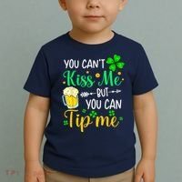 St Patrick's Day Lucky Shamrock Waitress Bartender Waiter Toddler T-Shirt thumb 2