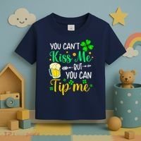 St Patrick's Day Lucky Shamrock Waitress Bartender Waiter Toddler T-Shirt thumb 3