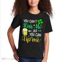 St Patrick's Day Lucky Shamrock Waitress Bartender Waiter Kids T-Shirt thumb 2