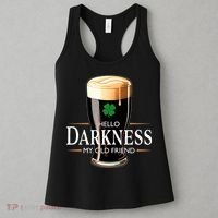 St Patrick's Day Hello Darkness My Old Friend Dark Beer Lover Women's Tank Top thumb 3