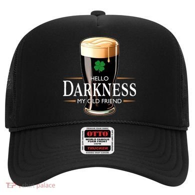 St Patrick's Day Hello Darkness My Old Friend Dark Beer Lover Hat