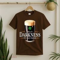 St Patrick's Day Hello Darkness My Old Friend Dark Beer Lover T-Shirt thumb 2