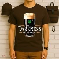 St Patrick's Day Hello Darkness My Old Friend Dark Beer Lover T-Shirt thumb 6